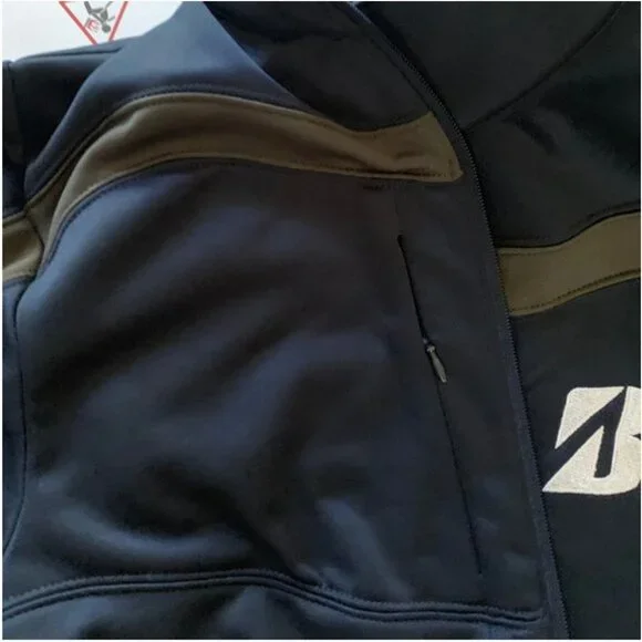 Antigua Men's Full Zip Fleece Navy Blue and Gray Jacket Size Small - Picture 5 of 8